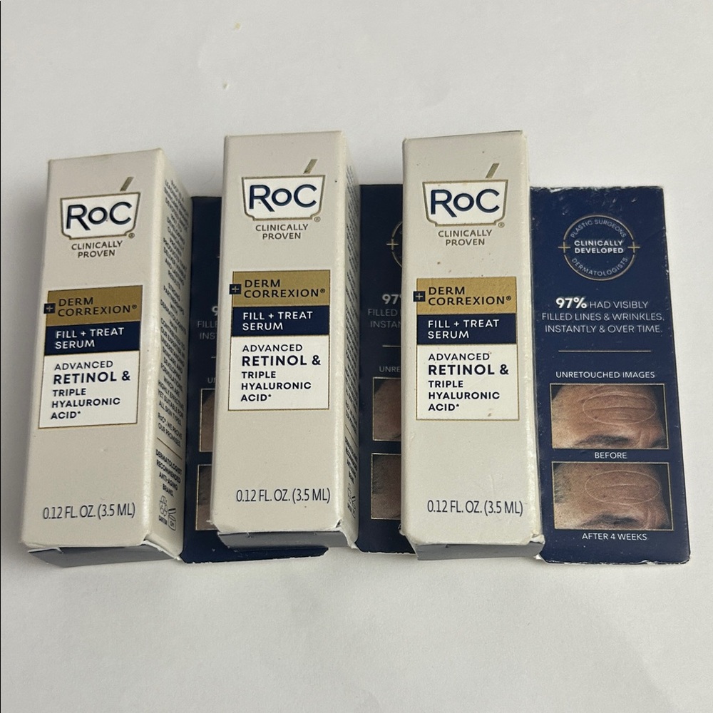Roc Derm Correxion Fill + Treat Serum w/Retinol - set of 3 each 3.5 ml